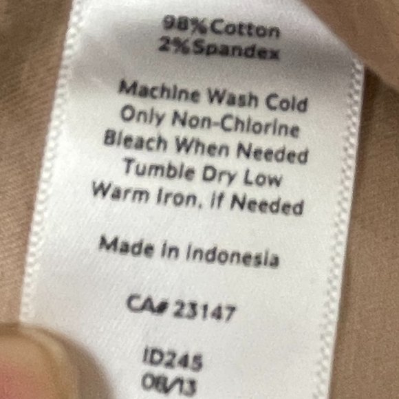 NWT Talbots Curvy Khaki Cropped Pants Size 8 - Picture 5 of 10